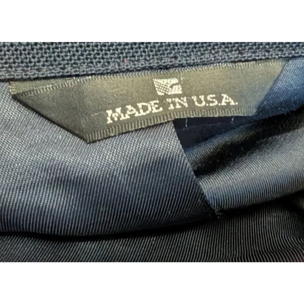 CHAPS by Ralph Lauren Blazer Navy Wool Sport Coat Gold‎ buttons Size 38 EUC